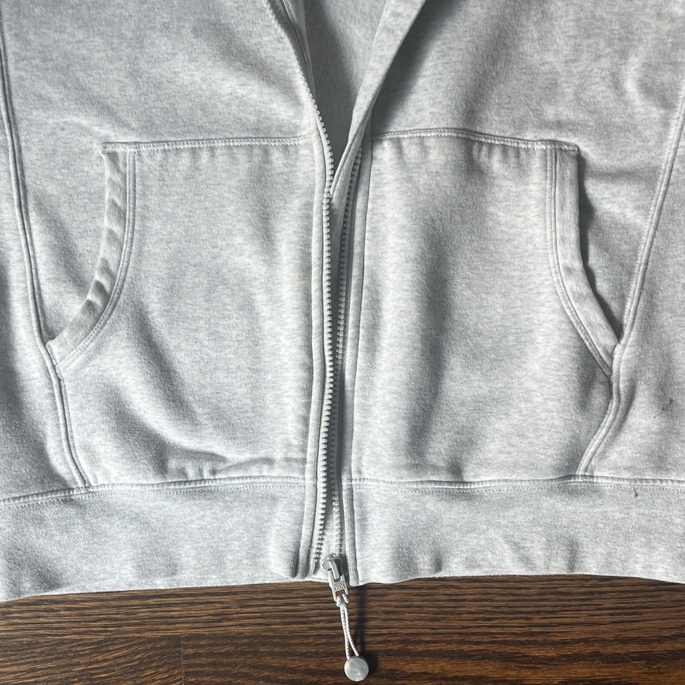 Athleta Girl Gray Fleece Jacket - Picture 3 of 4